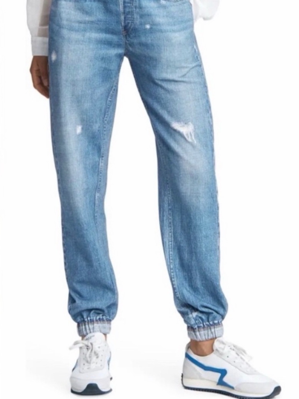 RAG & BONE Mirimar tapered distressed sweatpant jeans